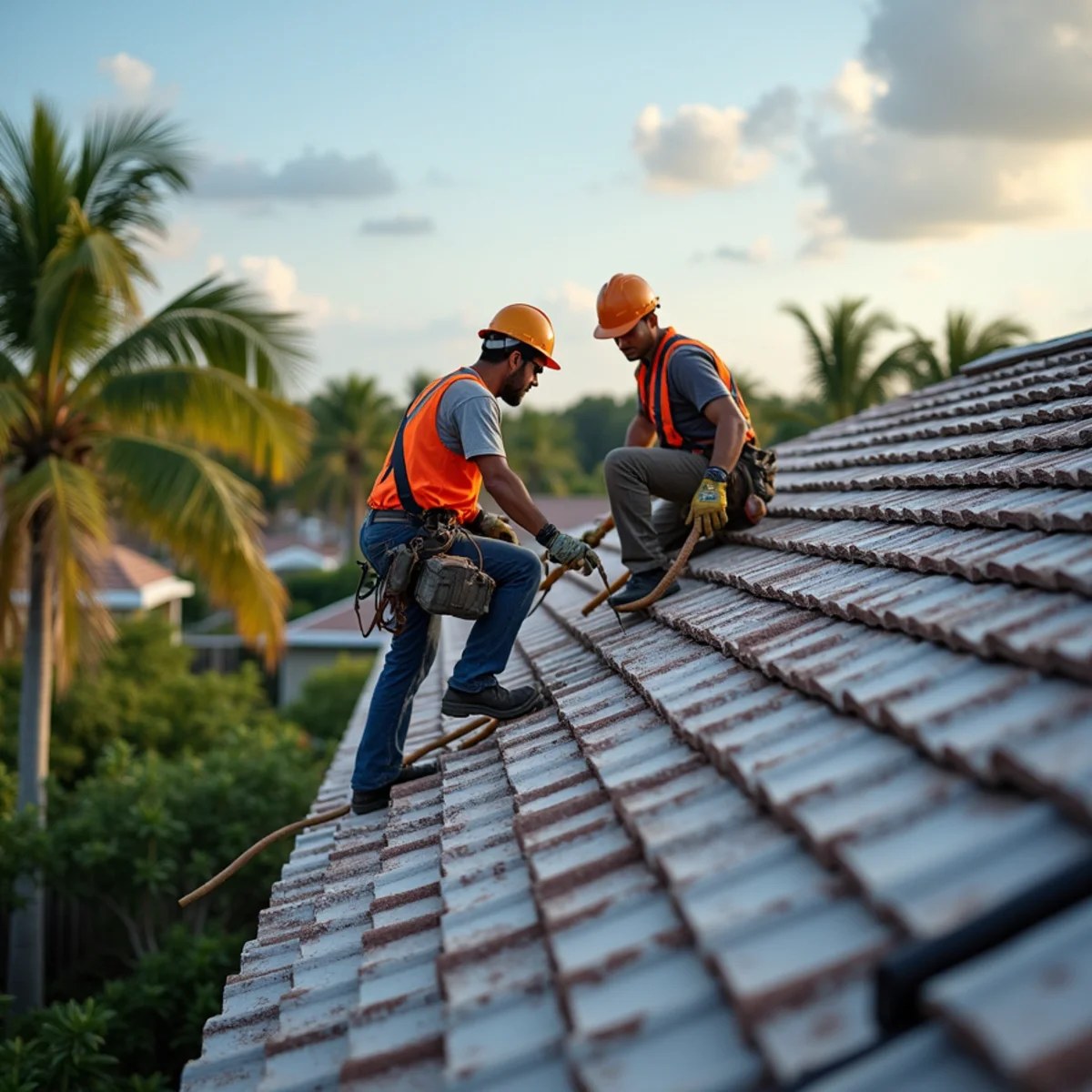 Metal roof installation on a barn in Loxahatchee Groves, FL